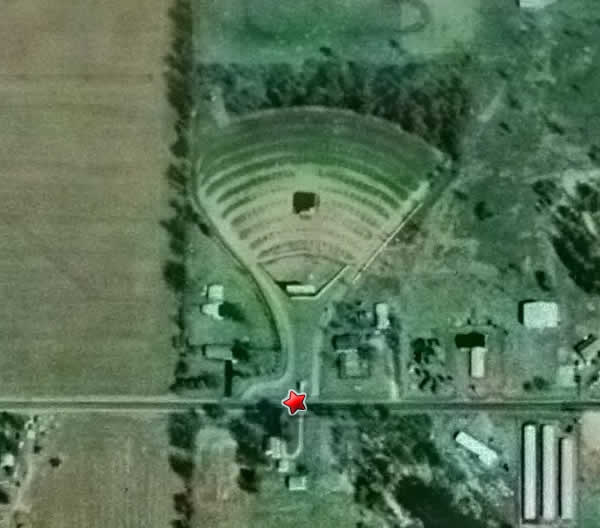 5 Mile Drive-In Theatre - Aerial (newer photo)